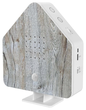 Northpoint Naturgeräuschebox Vogel Gesang Vogelzwitscher Box Bewegungsmelder Vogelgeräusche Licht Aufladbar mit Wandhalterung