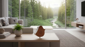 Northpoint Naturgeräusche Box Vogel Sound Box Echtholz Bewegungsmelder Sound Sensor Timer USB-C