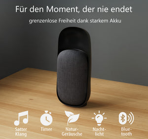 Northpoint 3in1 Nature Sound Box LED Nachtlicht mit Bluetooth Lautsprecher und Naturgeräuschen Ideale Beleuchtung und beruhigende Klänge perfekt für Schlafzimmer Kinderzimmer Wohnzimmer