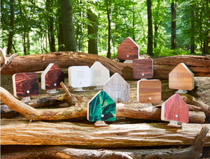 Northpoint Naturgeräuschebox Vogel Gesang Vogelzwitscher Box Bewegungsmelder Vogelgeräusche Licht Aufladbar mit Wandhalterung