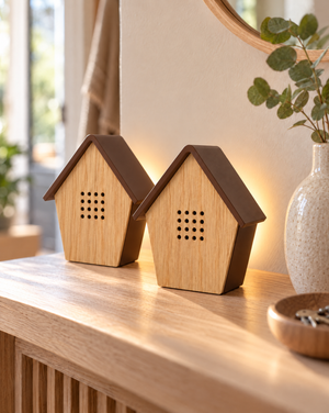 Naturgeräuschebox Vogelgezwitscher Soundbox mit Bewegungssensor, LED-Licht & Akku